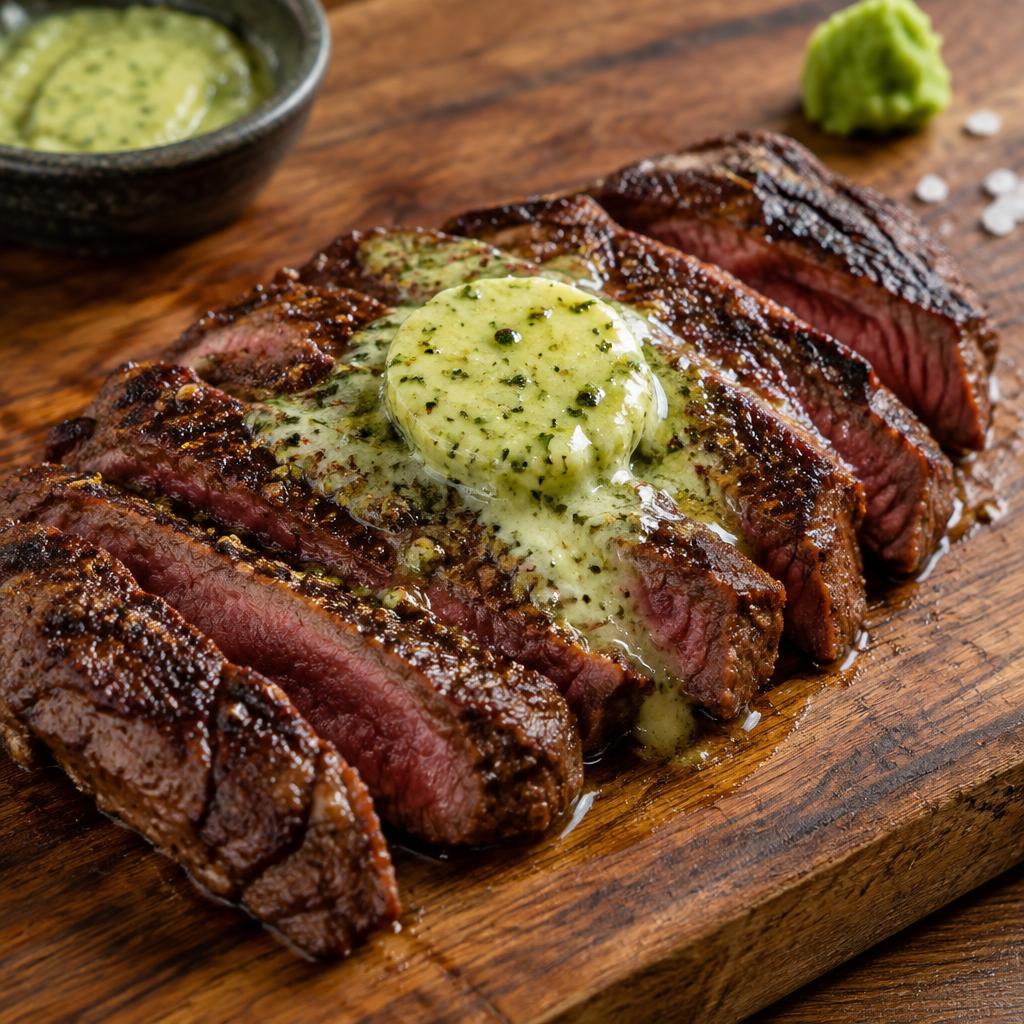 Steak with Wasabi Butter
