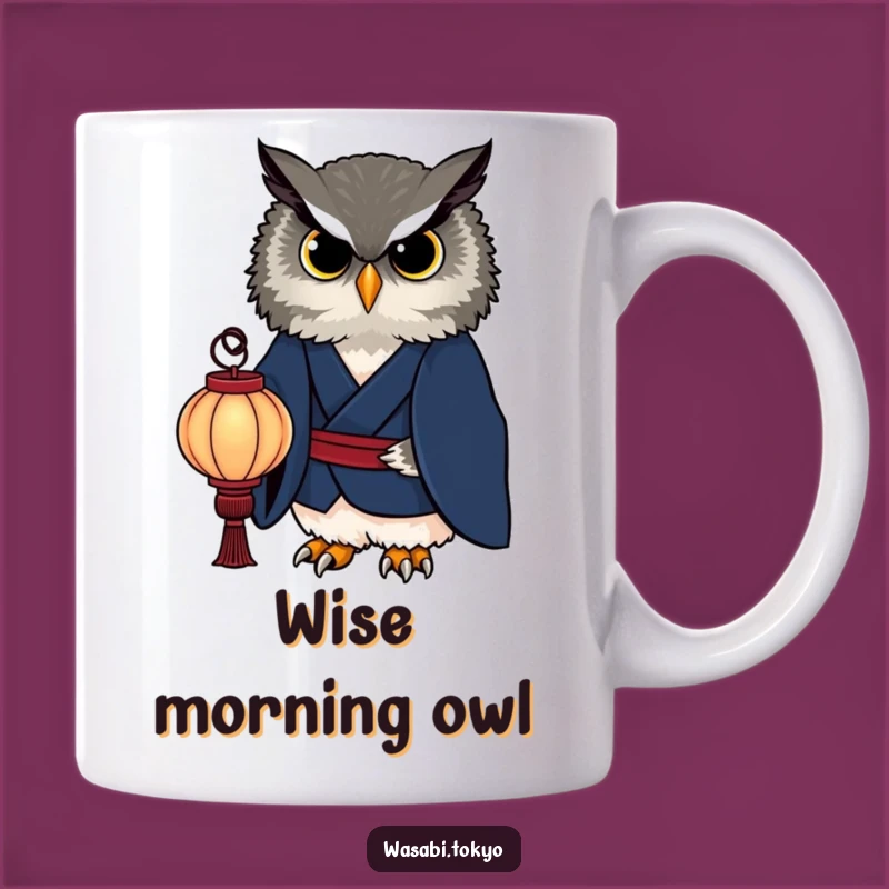 Funny Owl Kimono Lantern Mug - Wise & Sophisticated for a Perfect Gift