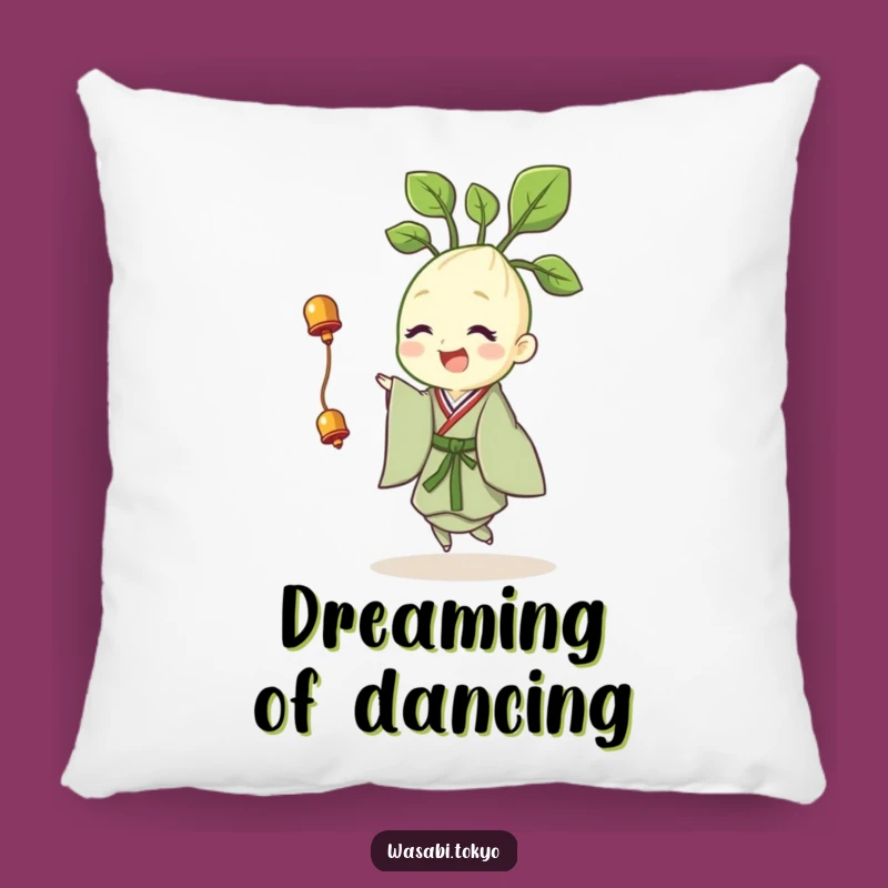 Funny Wasabi Pillow: Soft Cheerful Sprout Cushion - Comfy Gift
