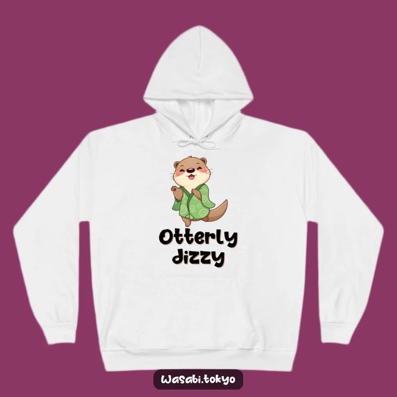 Funny Otter Kimono Spin Hoodie - Cozy Fun for a Perfect Gift