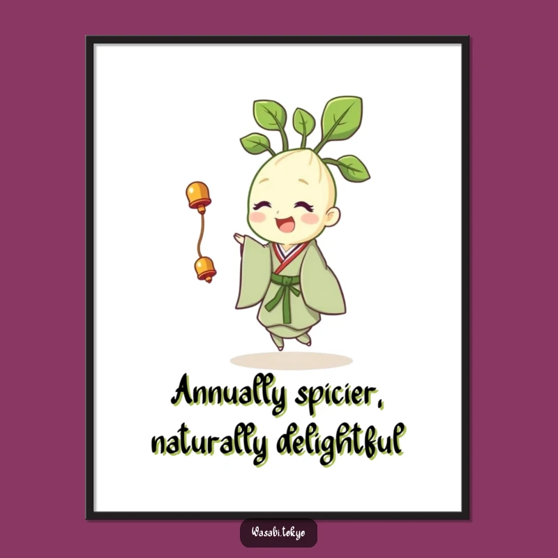 Free Printable Wall Art: Twirling Wasabi Sprout, Funny Downloadable Art for Your Space