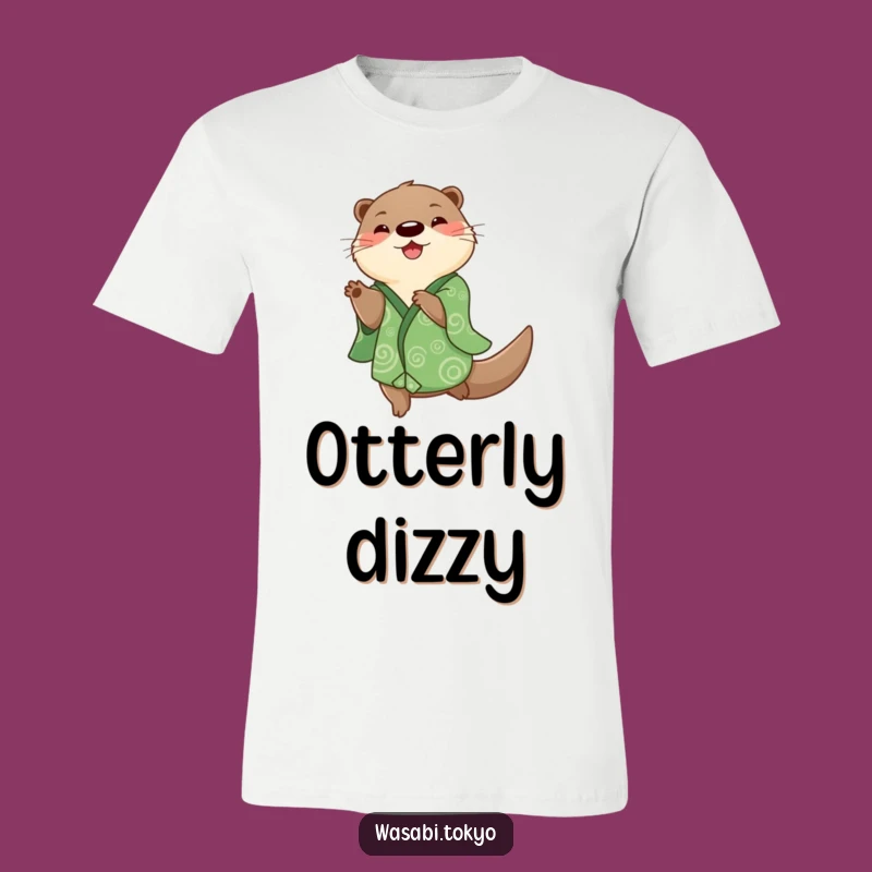 Funny Otter Kimono Spin T-Shirt - Energetic Style for a Perfect Gift